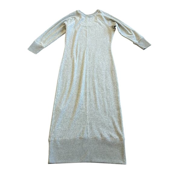 Equil x Lane Crawford Grey Terry Midi Dress Comfy Stretch Size Medium Women's - Picture 7 of 12